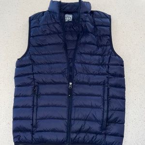 32 Heat Men’s Puffer Vest in Navy, Size Small